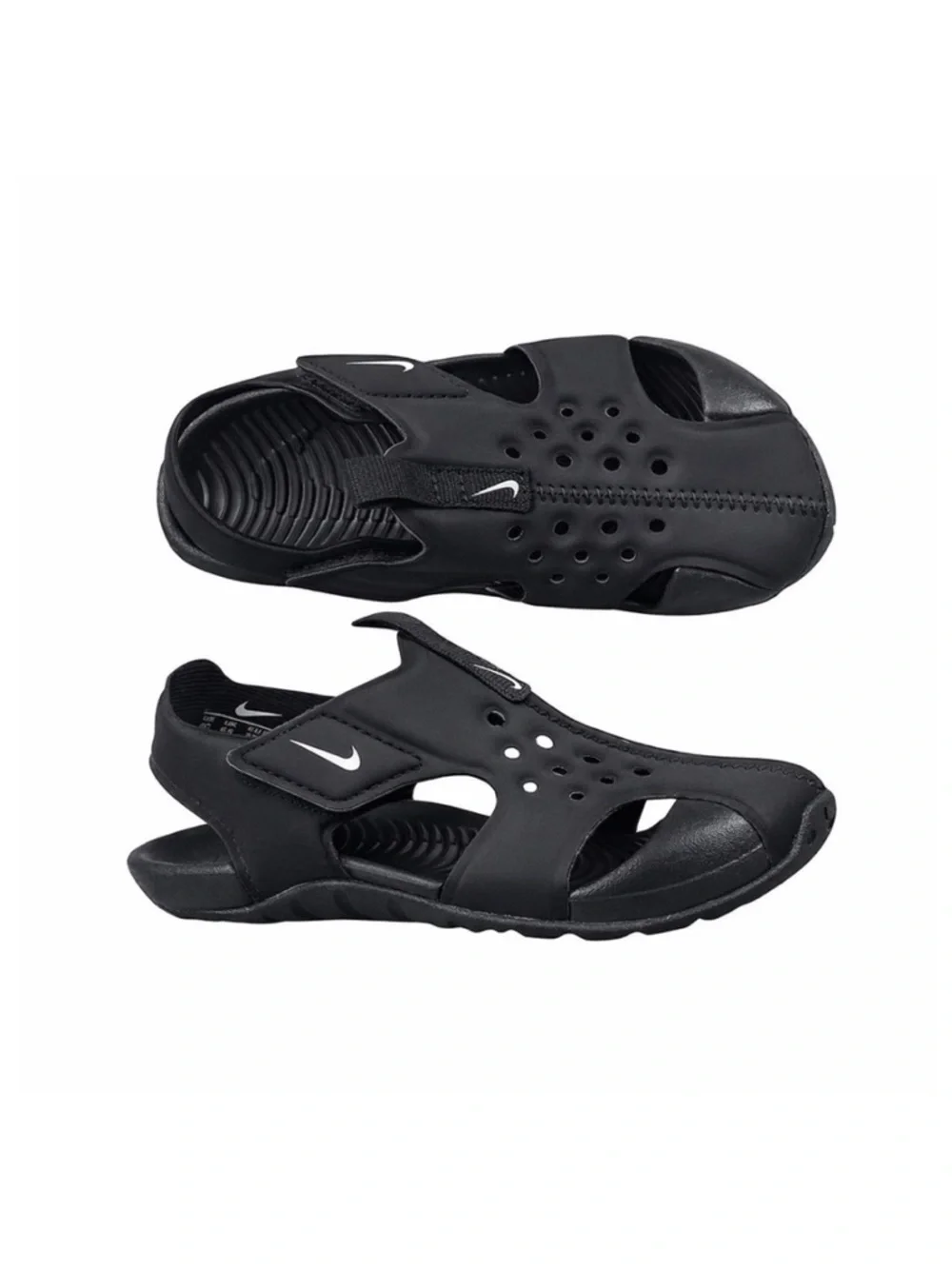 Nike Black Sunray Protect Toddler Sandals Size 8 - Picture 1 of 9